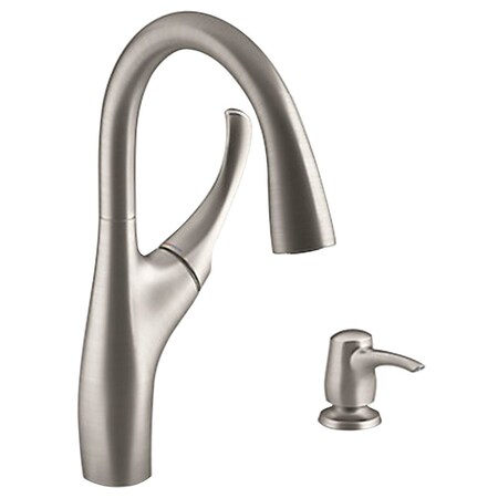 Kohler Kohler One Handle Stainless Steel Pull-Down Kitchen Faucet R72511-SD-VS